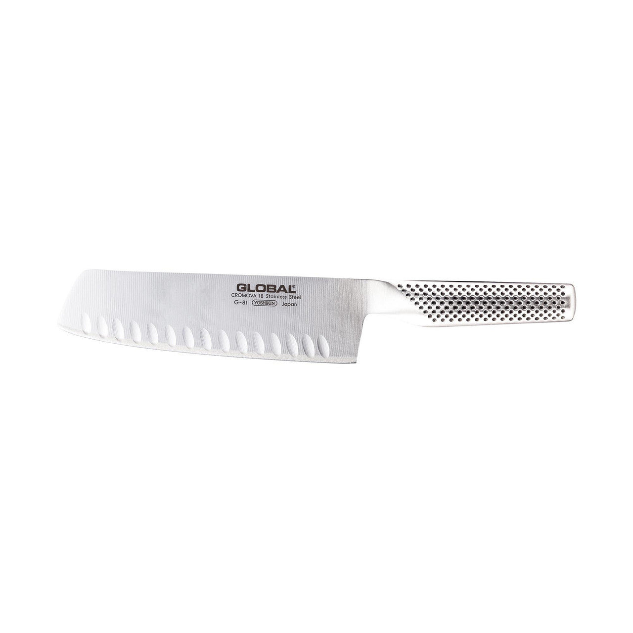 Global Classic 18cm Vegetable Knife, Fluted G-81