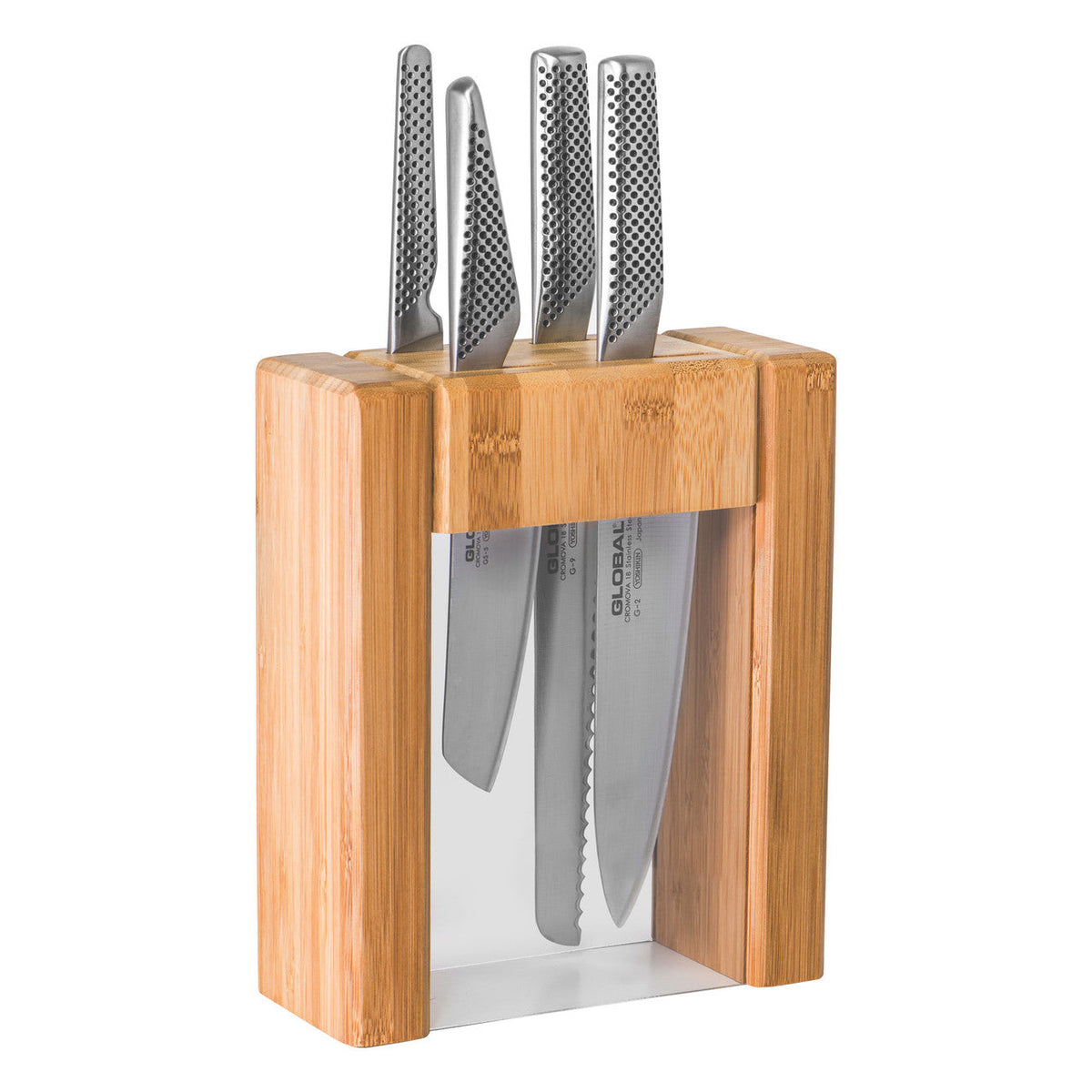 Global Ikasu V 5 Piece Teikoku Knife Block Set