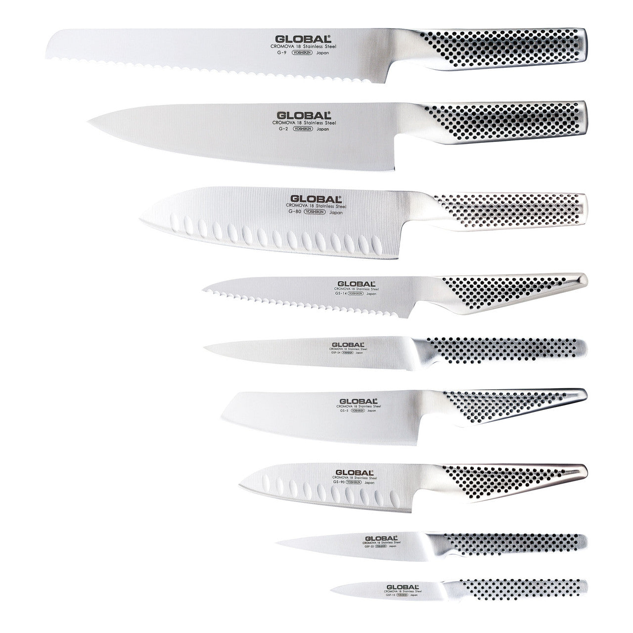 Global Ikasu X 10 Piece Knife Block Set