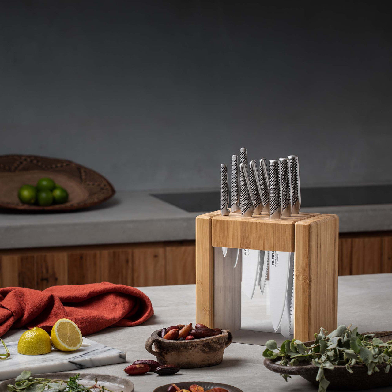 Global Ikasu X 10 Piece Knife Block Set