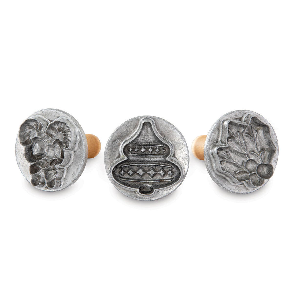 Nordic Ware Holiday 3D Cut-Outs Cast Aluminium Cookie Stamp Set