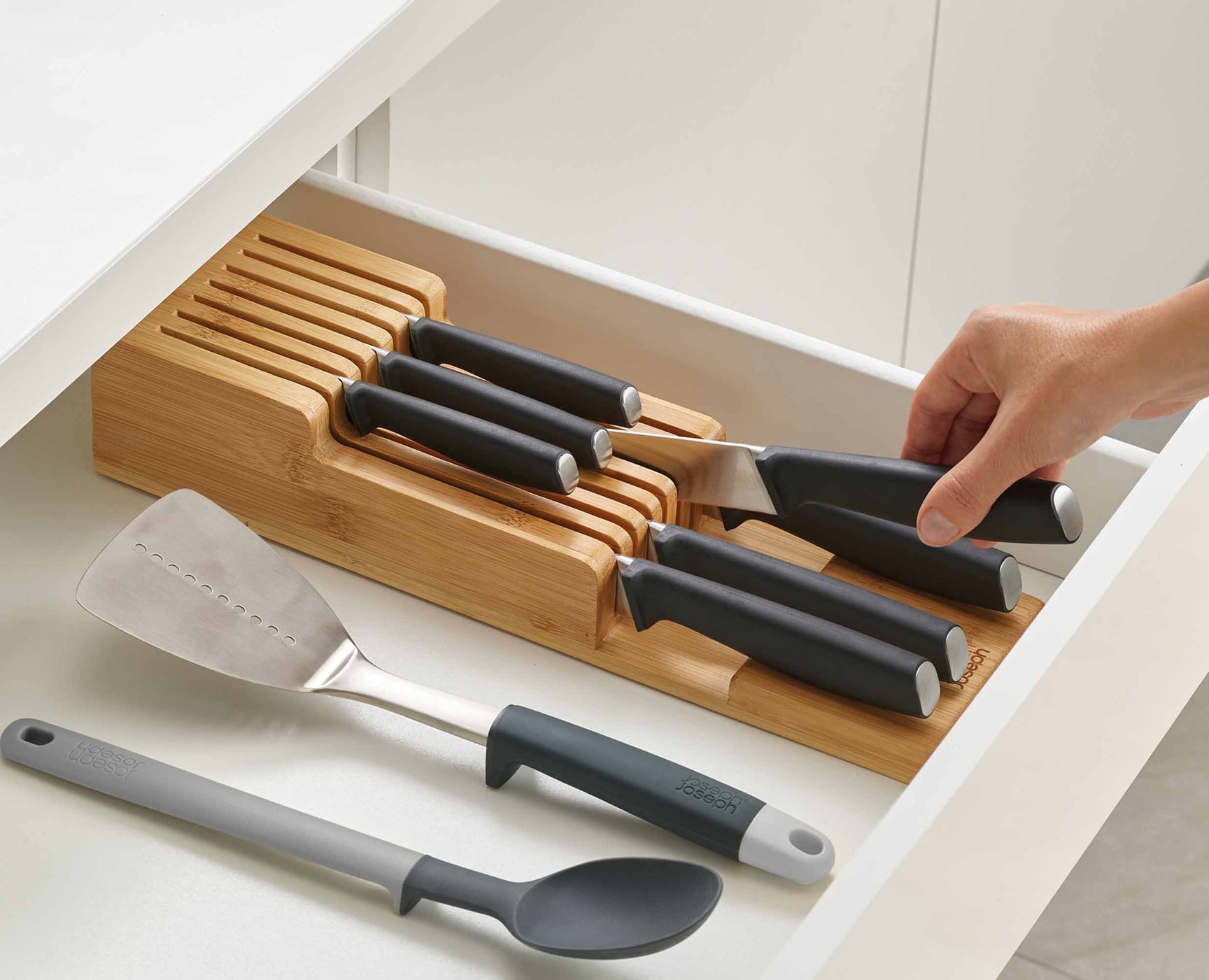 Joseph Joseph Drawerstore™ Bamboo 2-Tier Knife Organiser