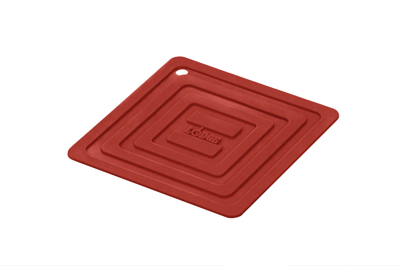 Lodge Square Red Silicone Pot Holder