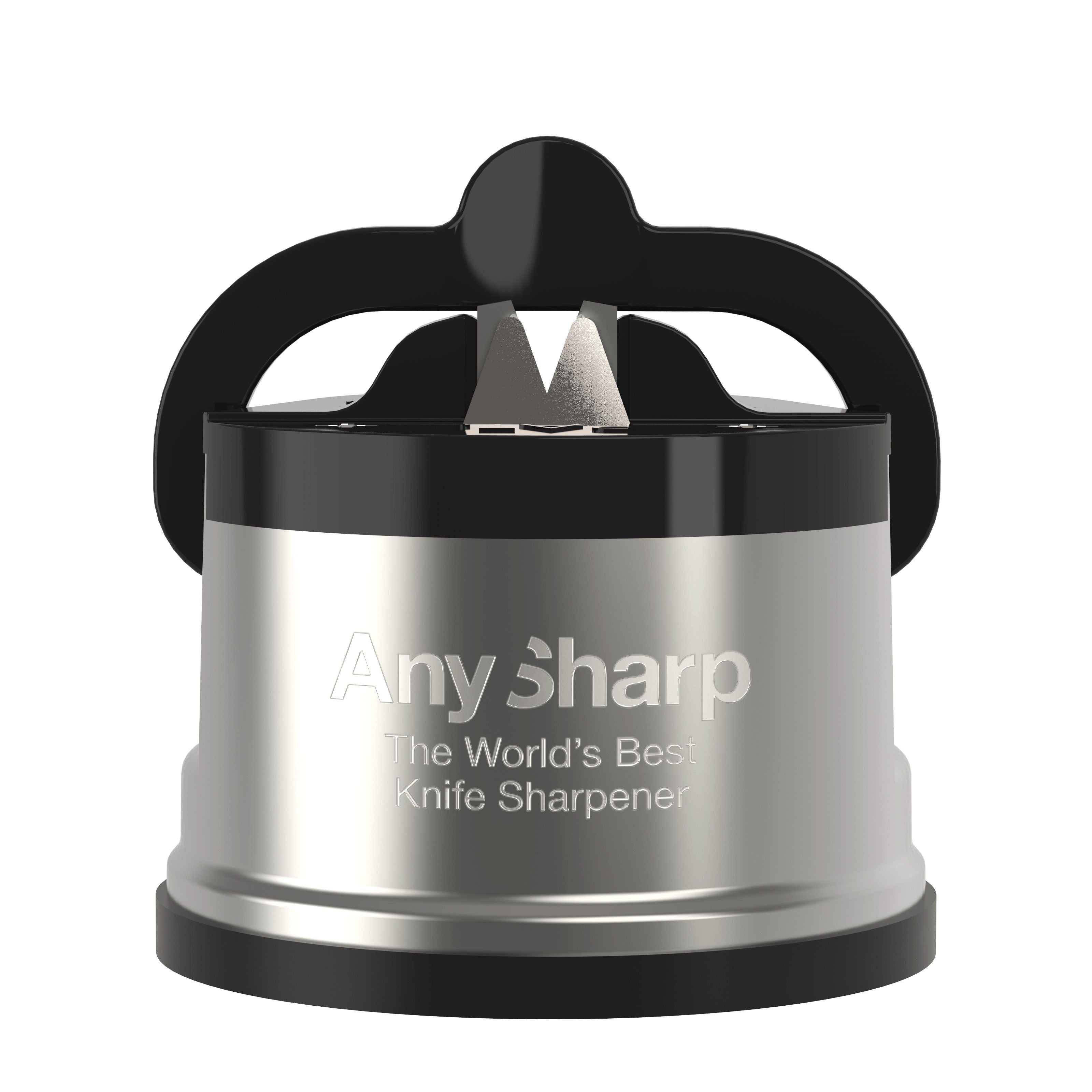 AnySharp Pro Metal Knife Sharpener Gunmetal Grey/Black