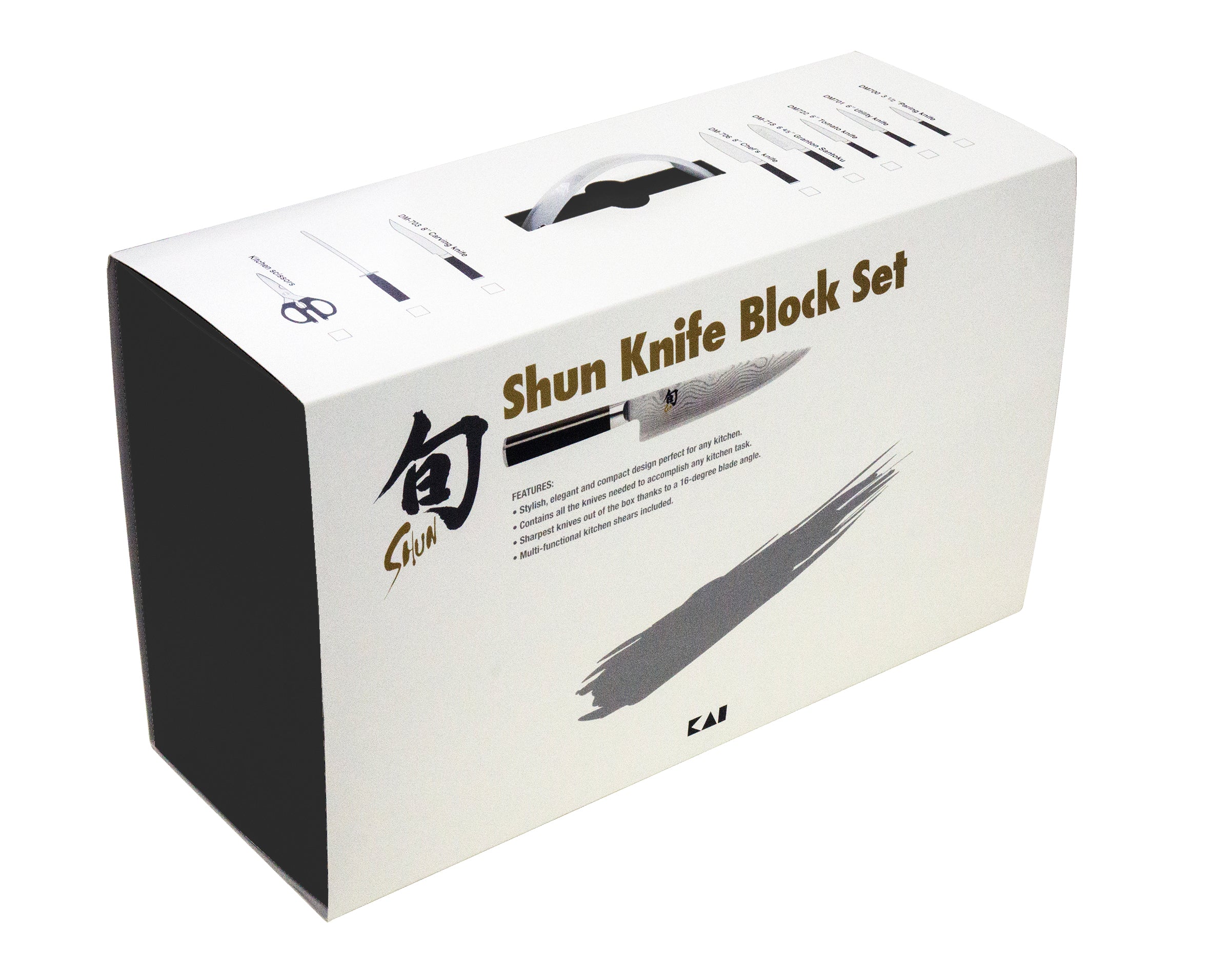 Shun Classic 7 Piece Knife Kanso Block Set