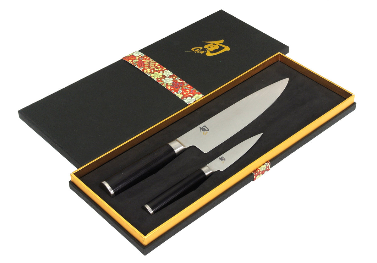 Shun Classic 2 Piece Knife Set (Chef's & Utility)