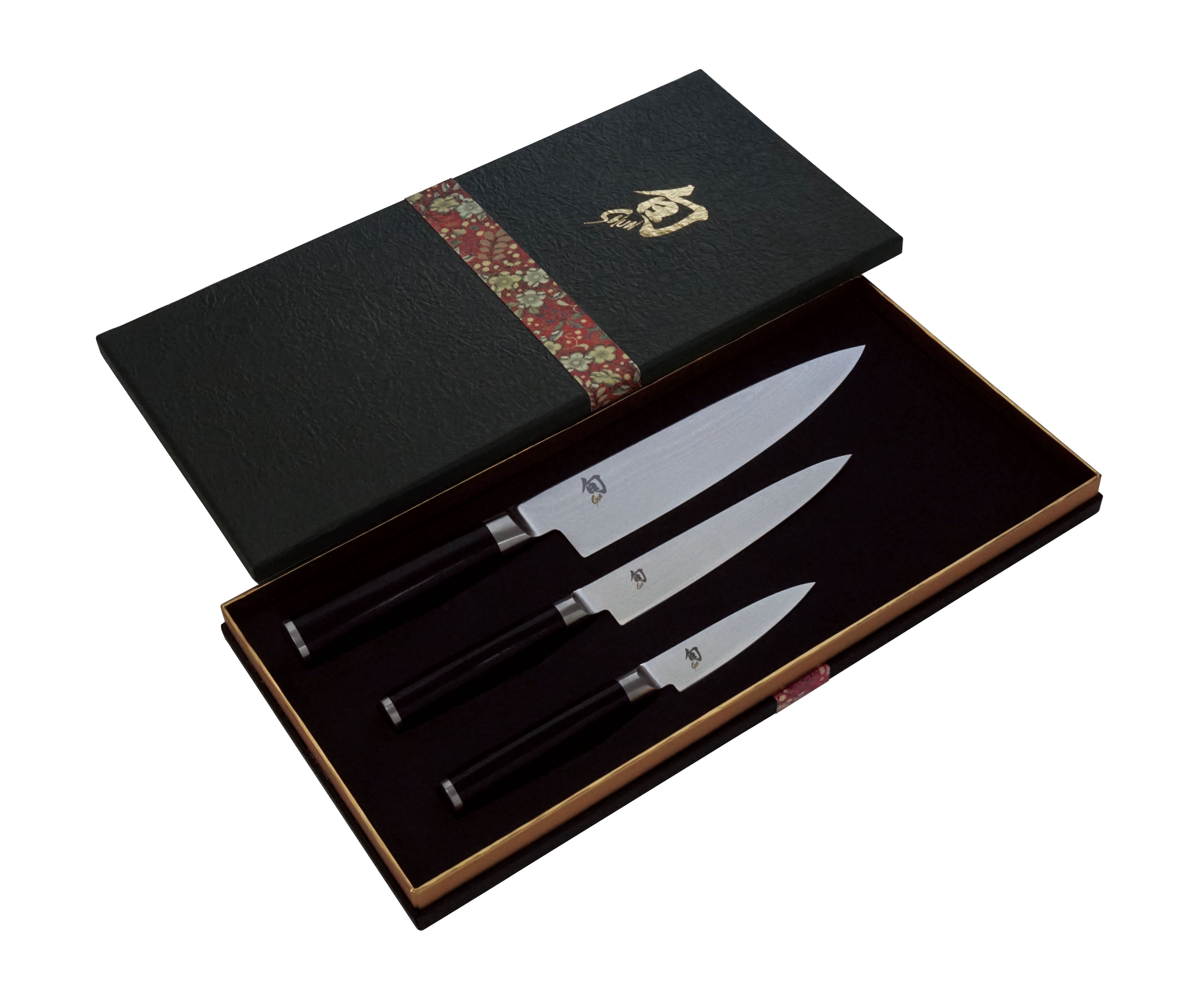 Shun Classic 3 Piece Chefs Knife Set