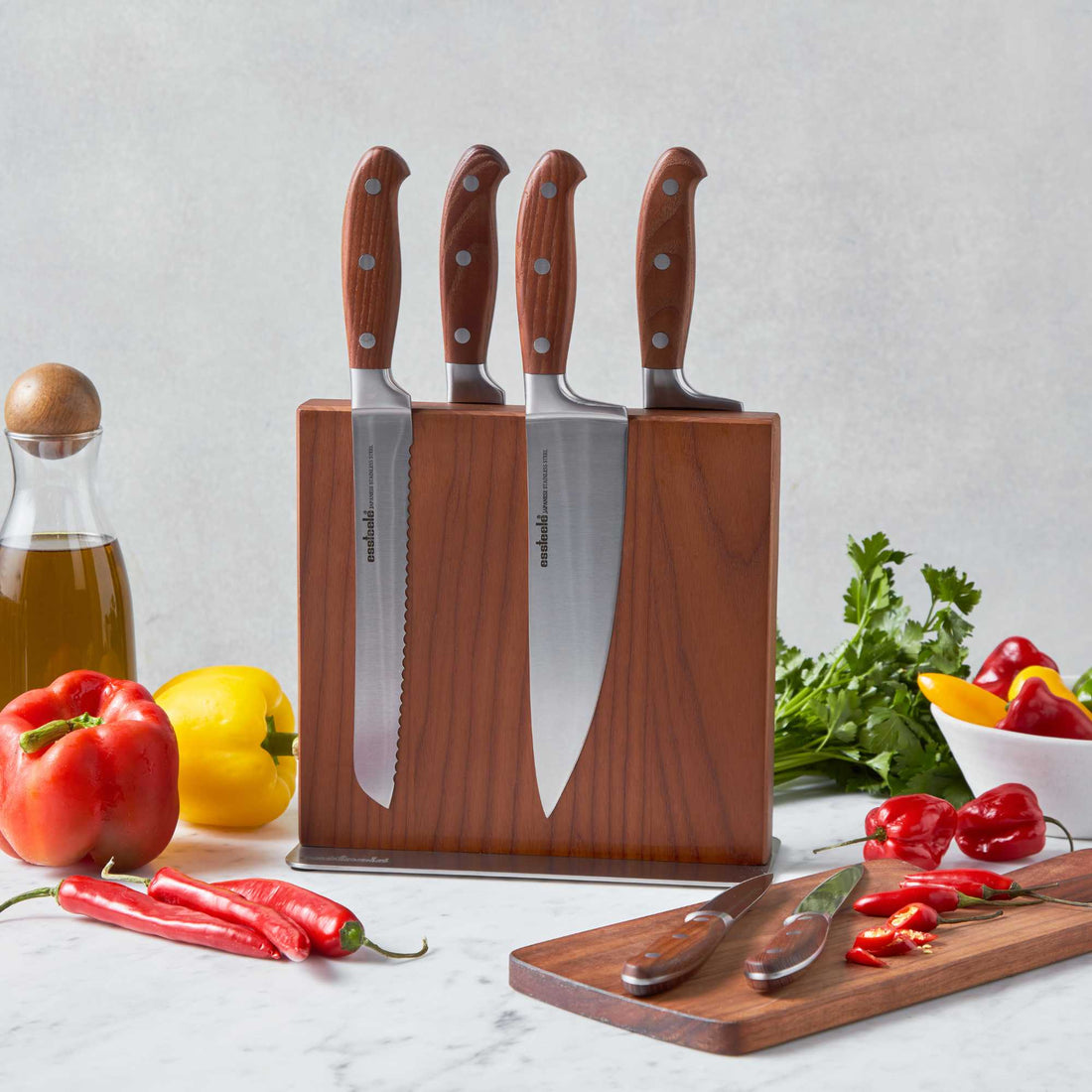 Essteele Accessories 7Pc Magnetic Block Knife Set