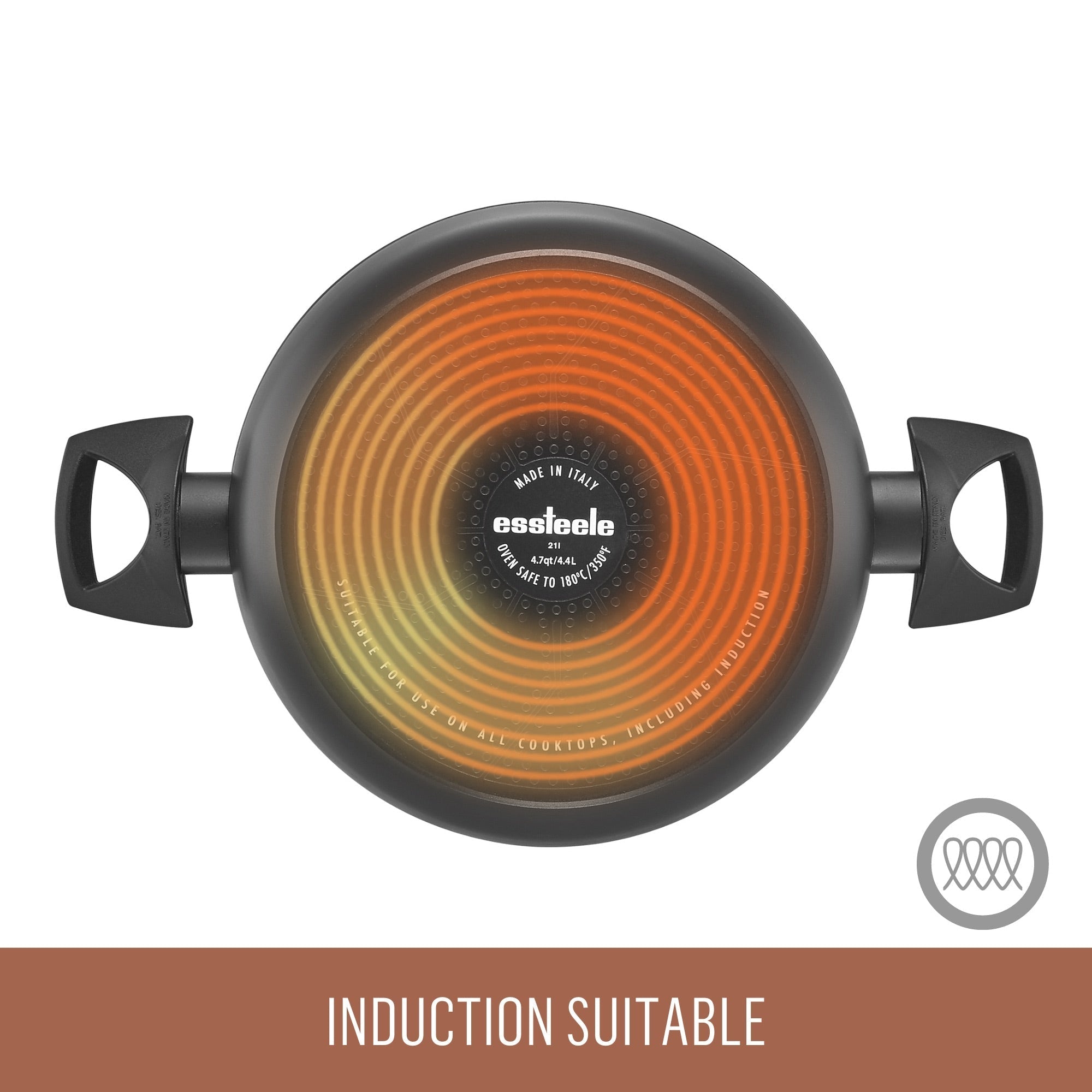 Essteele Per Salute Nonstick Induction 24cm/4.5L Covered Casserole