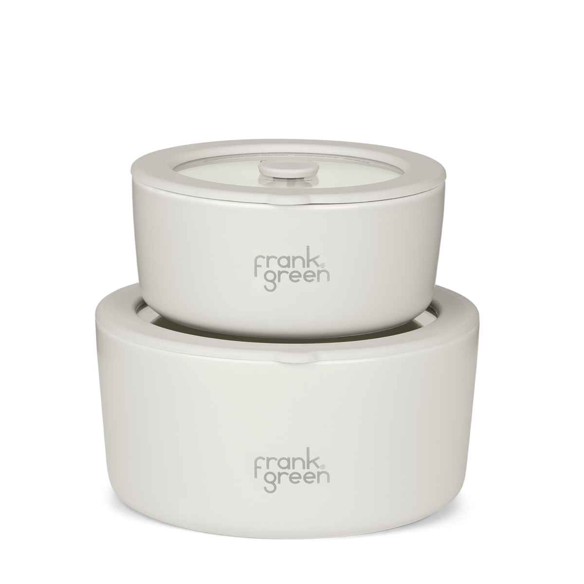 frank green Pack of 2 Porcelain Bowls w Lid - Cloud