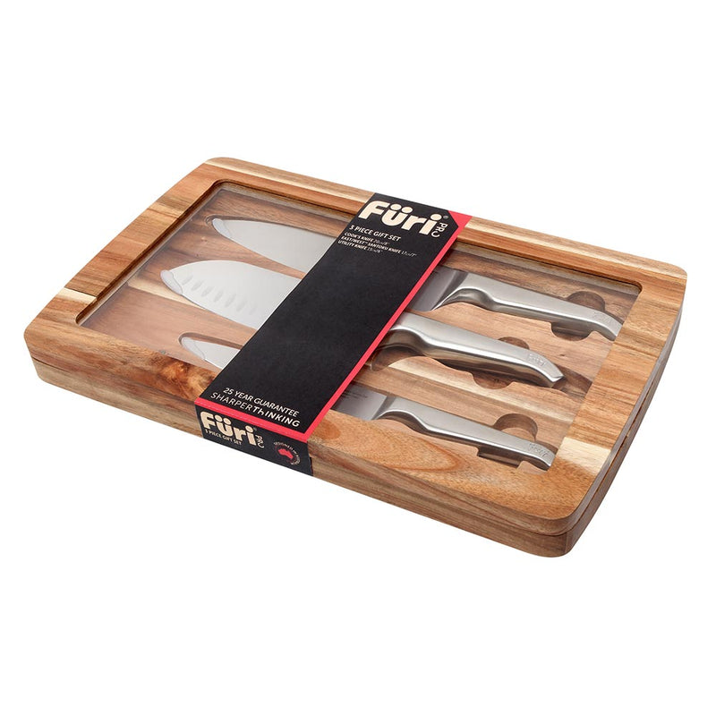 Furi Pro Acacia 3-Piece Knife Set