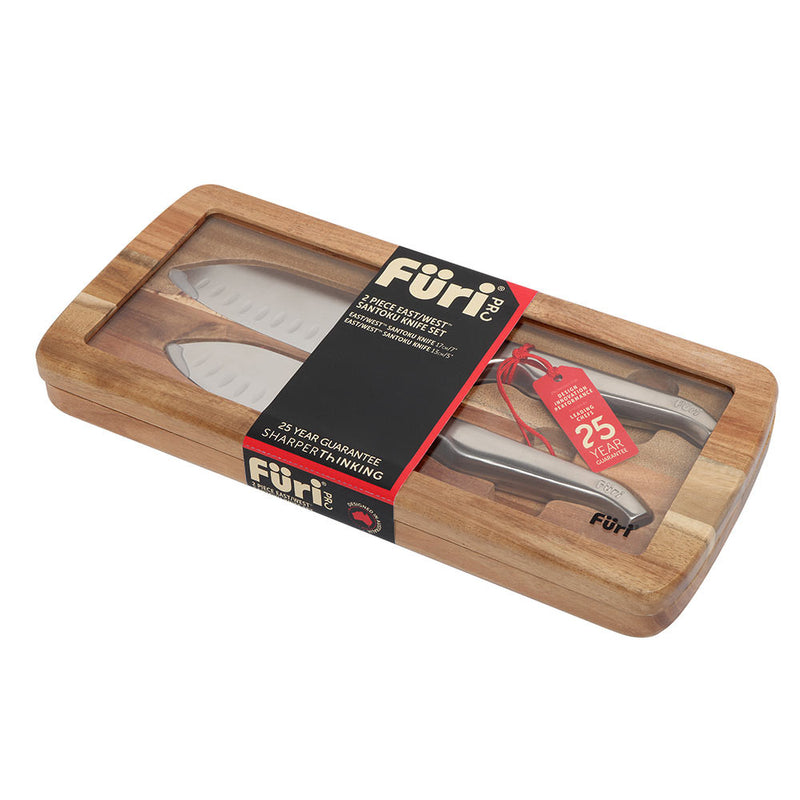 Furi Pro Gift Set East/West Santoku 17 & 13cm