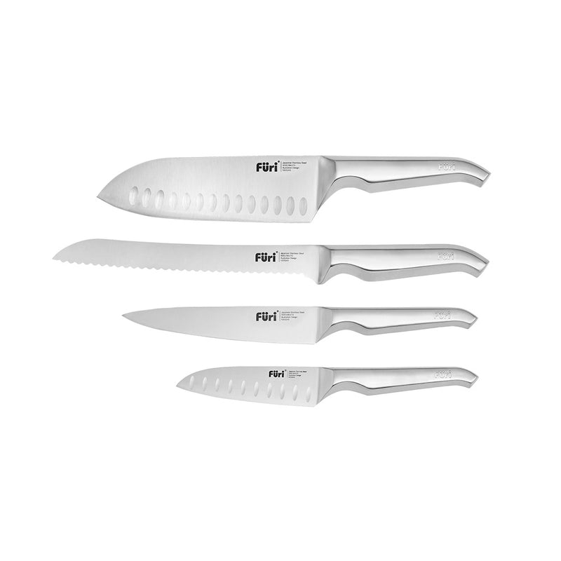 Furi Stone 5-Piece Knife Block Set - B&W Terrazo
