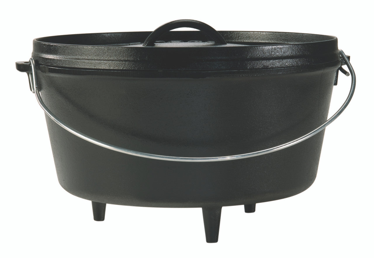 Lodge 8 Quart Cast Iron Deep Camp Dutch Oven - 7.6L