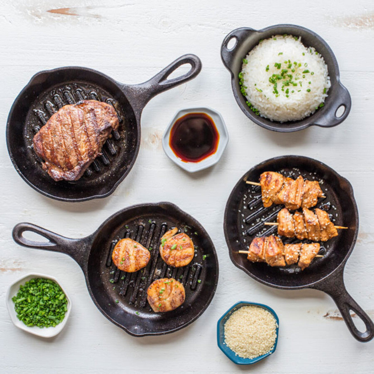 Lodge Cast Iron Grill Pan 6.5in/16.5cm