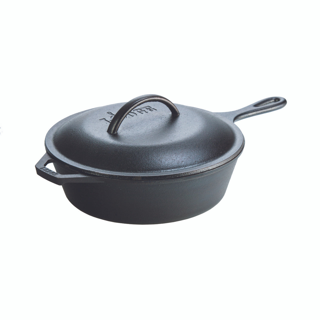 Lodge 3.2 Quart Cast Iron Covered Deep Skillet - 3 Litre