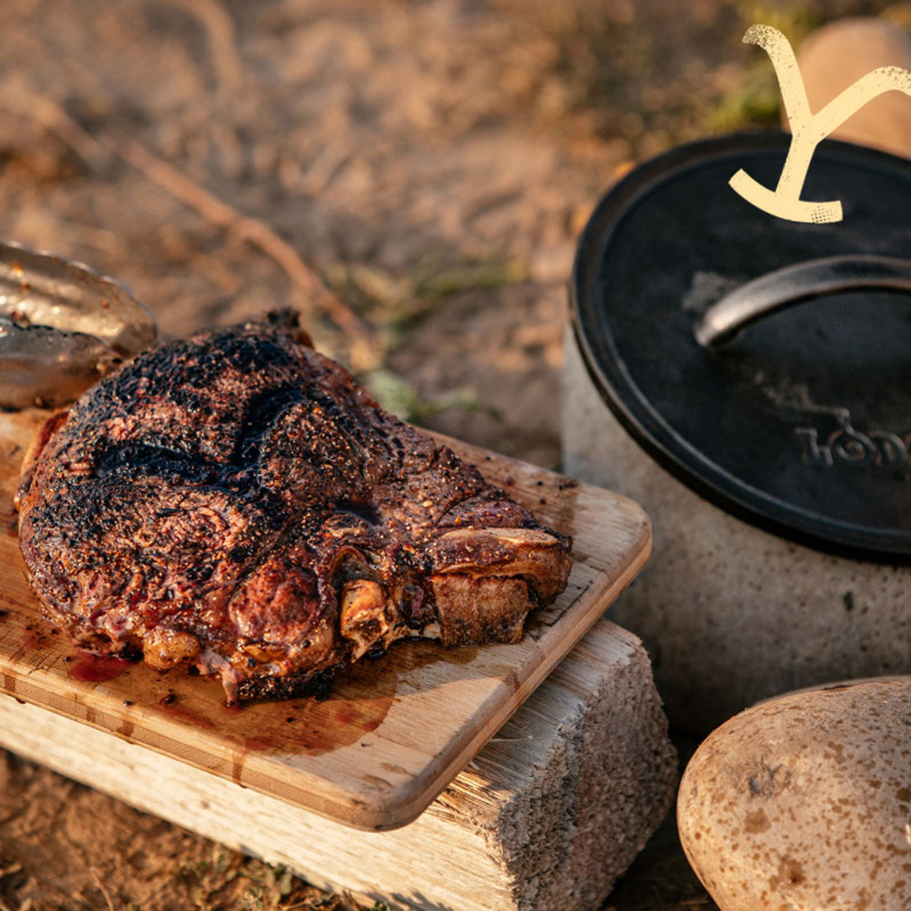 Lodge Yellowstone Cast Iron Grill Press 20cm