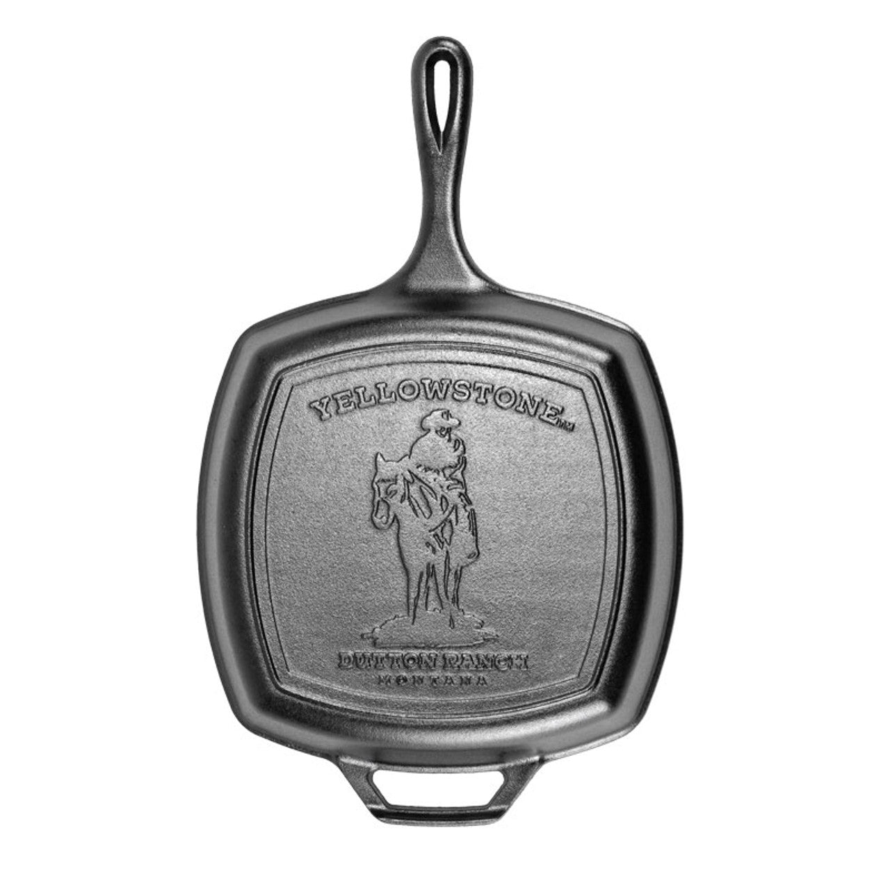 Lodge Yellowstone Square Cast Iron Cowboy Grill Pan 10.5in/27cm