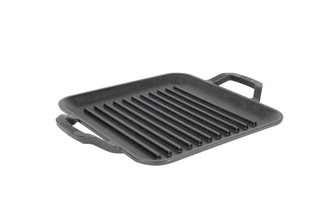 Lodge Chef Collection Square Cast Iron Grill Pan 11in/28cm