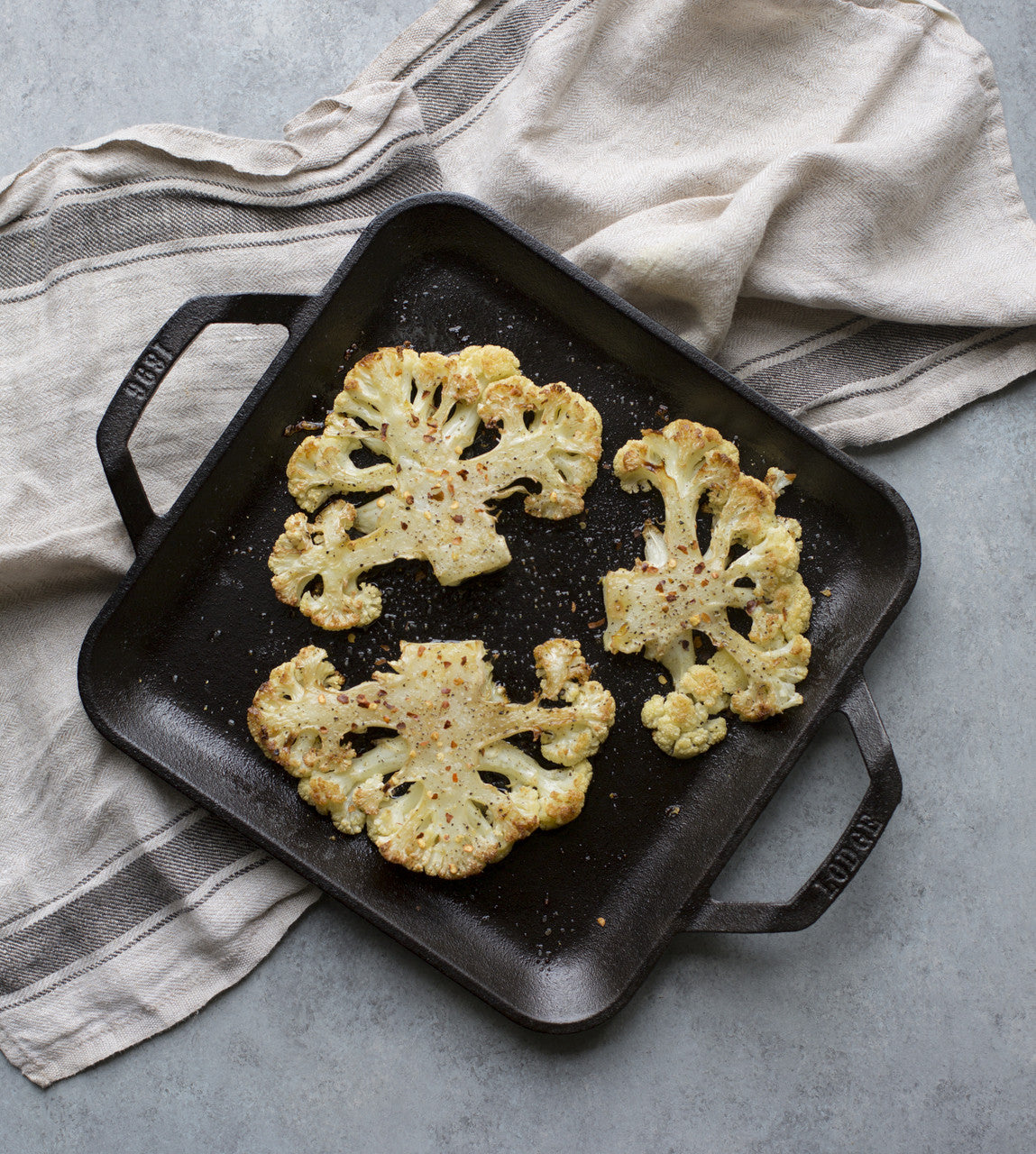 Lodge Chef Collection Square Cast Iron Griddle 11in/28cm