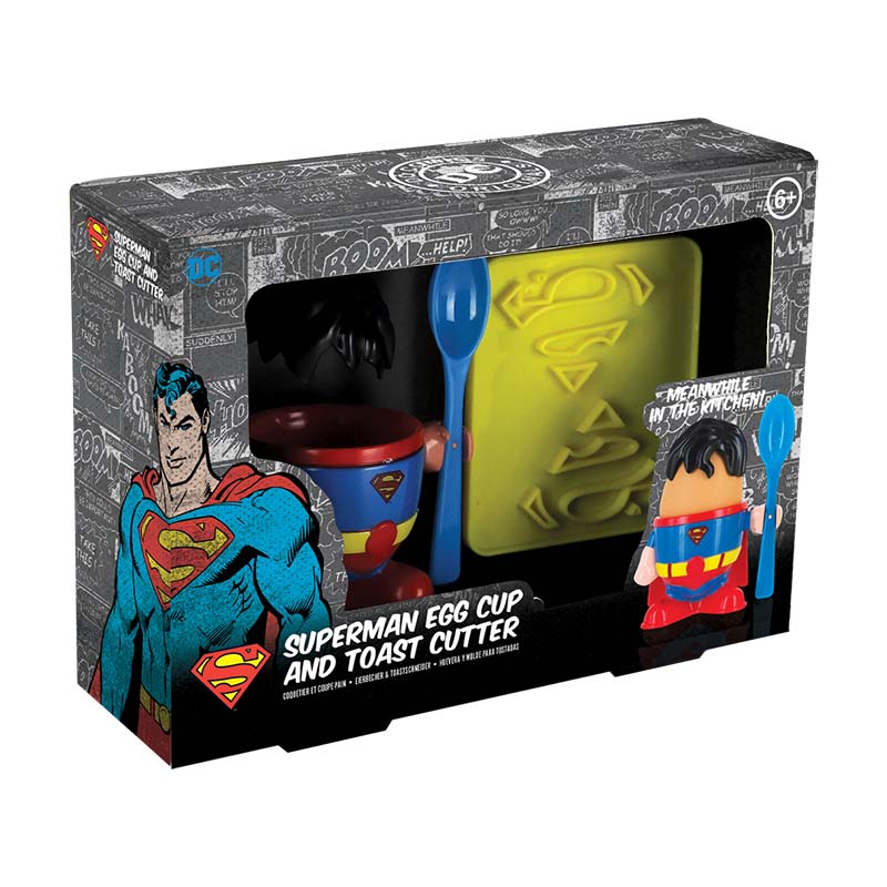 Paladone Superman Egg Cup & Toast Cutter Set