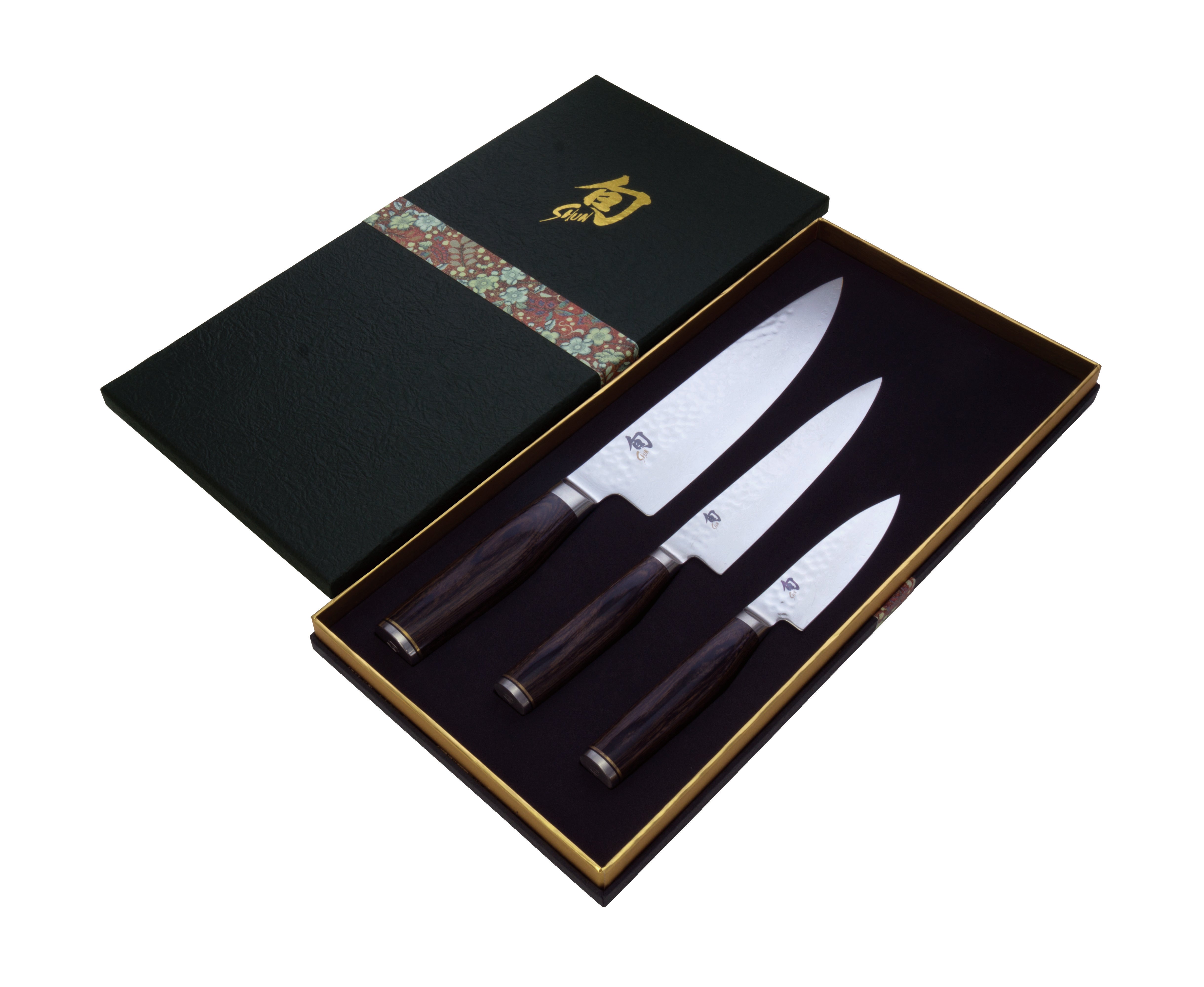 Shun Premier 3 Piece Chefs Knife Set 700 701 706