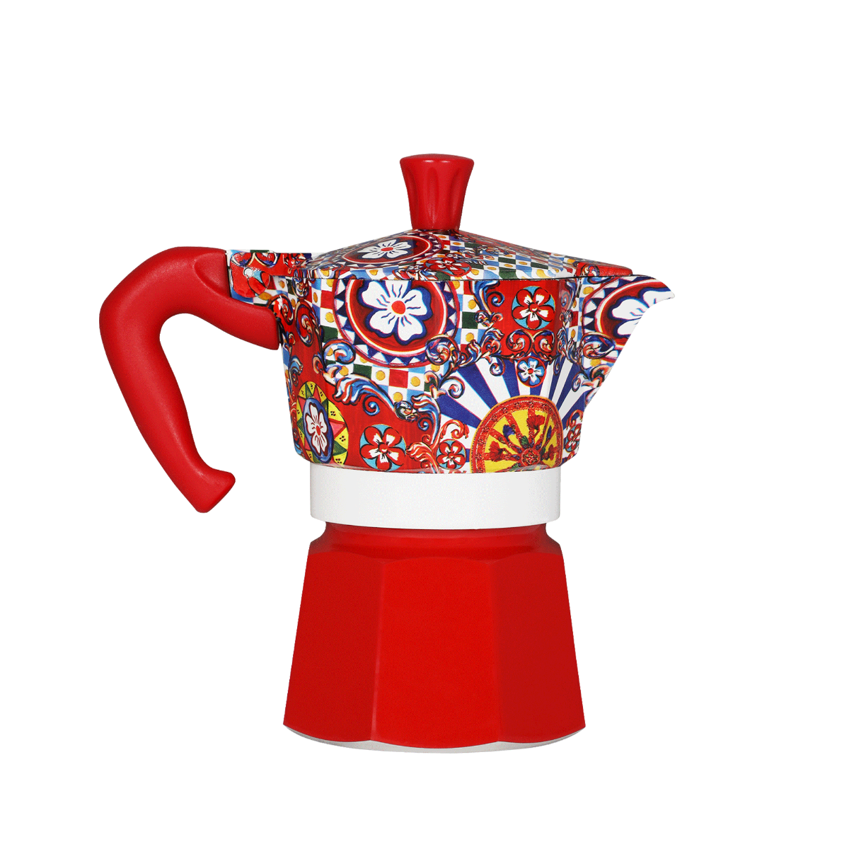 Bialetti Dolce & Gabbana Red Moka Express 3 Cup (130 ml) Stovetop Coffee Maker