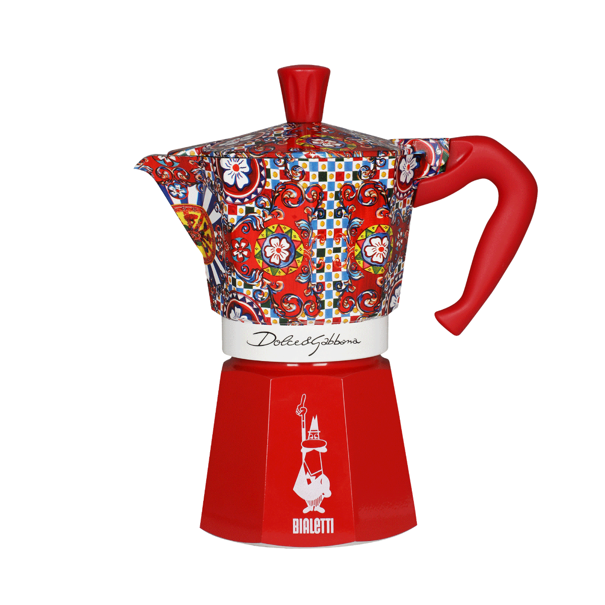 Bialetti Dolce & Gabbana Red Moka Express 6 Cup (270 ml) Stovetop Coffee Maker