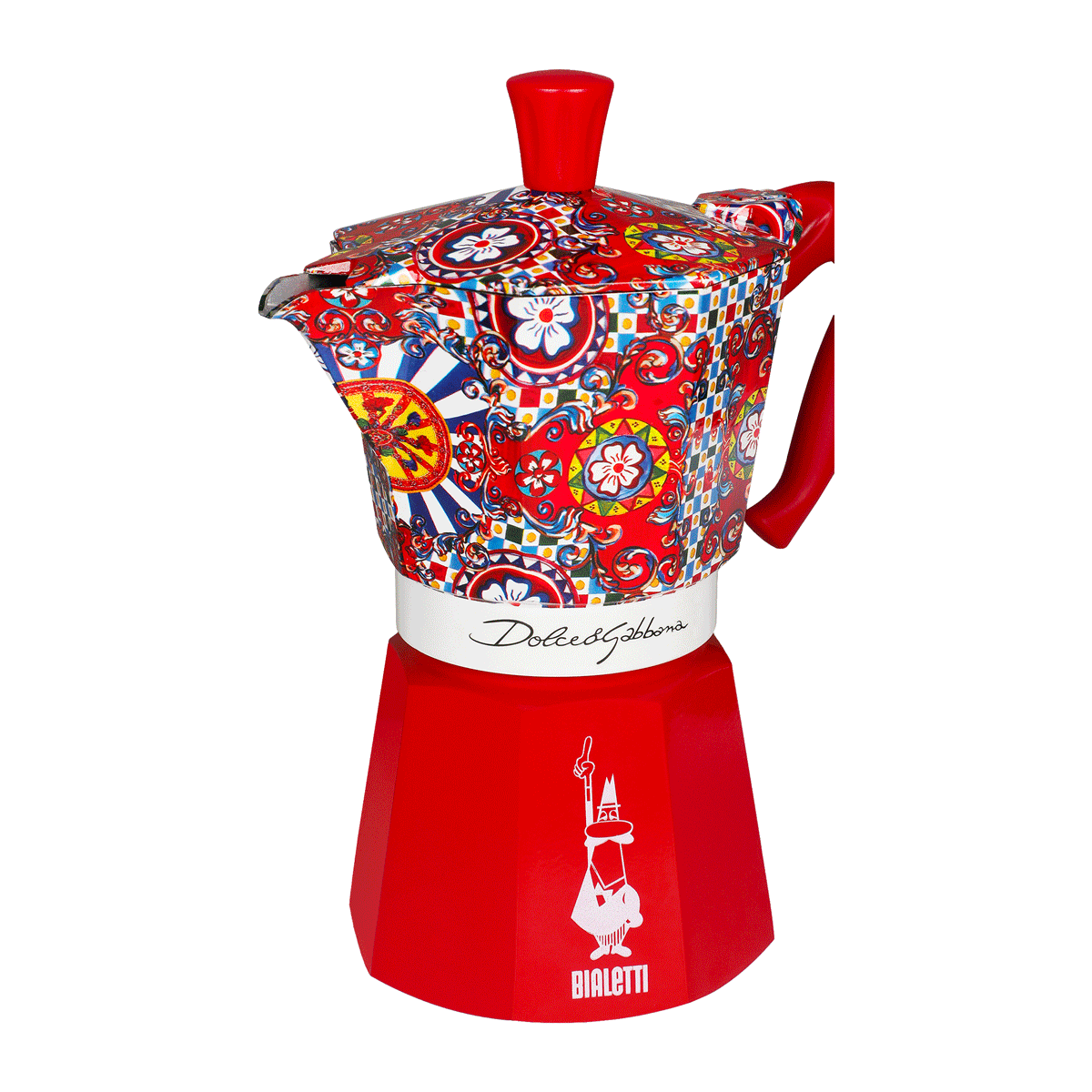 Bialetti Dolce & Gabbana Red Moka Express 6 Cup (270 ml) Stovetop Coffee Maker