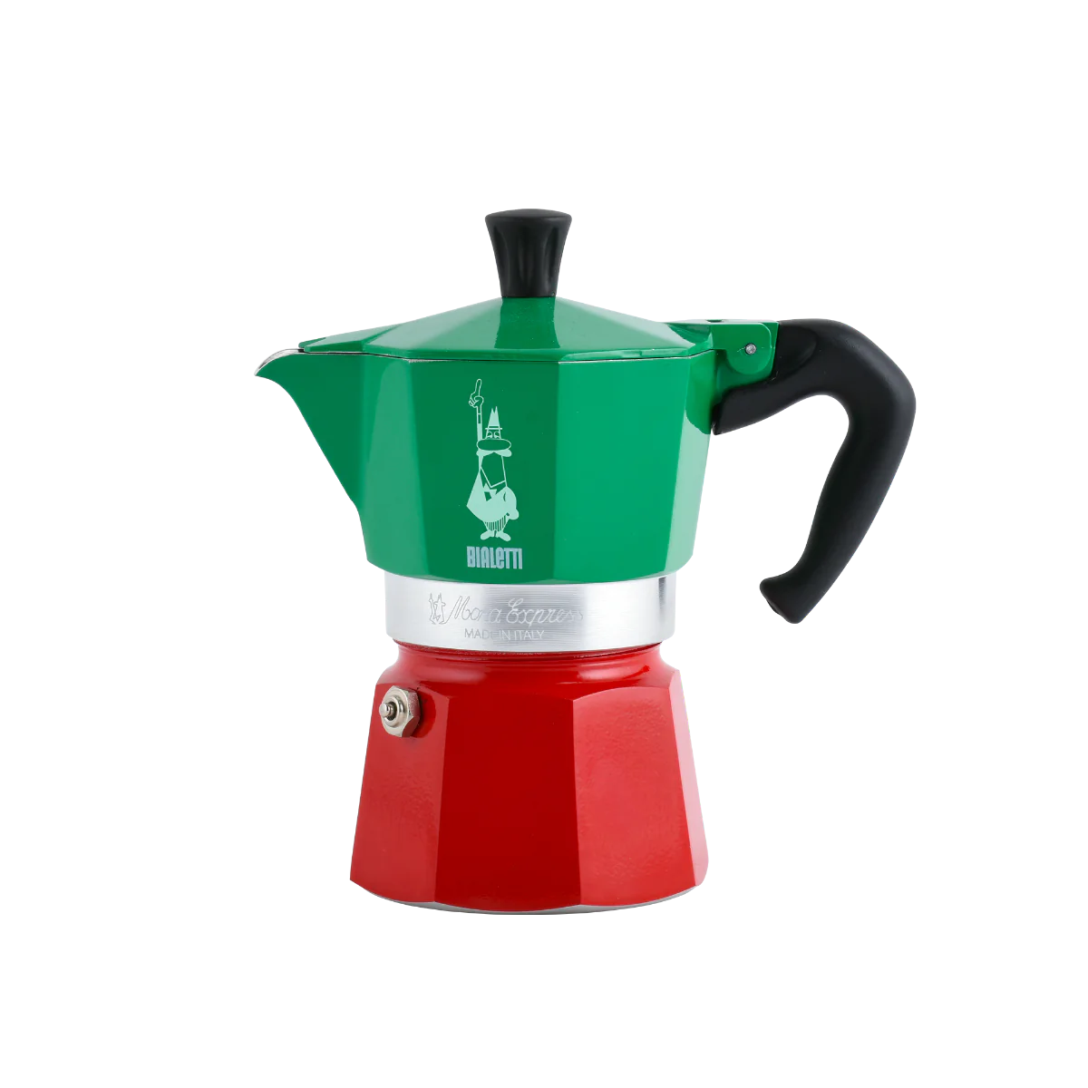 Bialetti Moka Express Italia 3 Cup (130 ml) Stovetop Coffee Maker