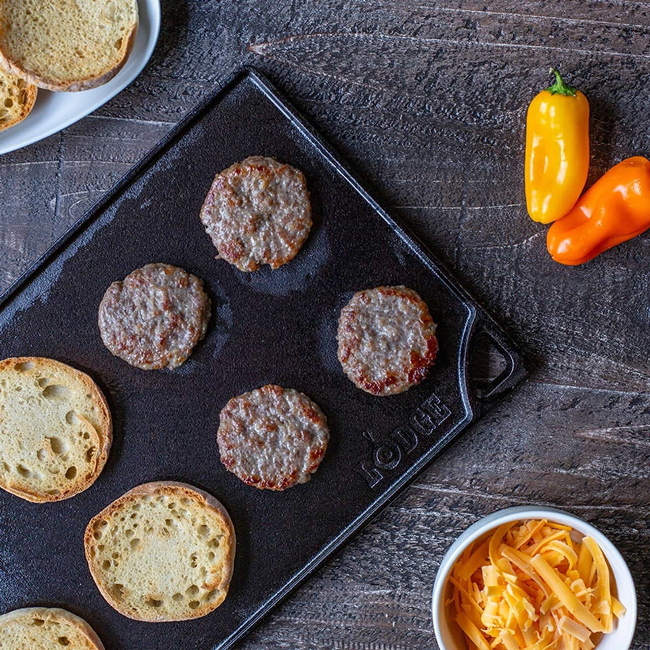 Lodge Rectangular Cast Iron Reversible Grill/Griddle